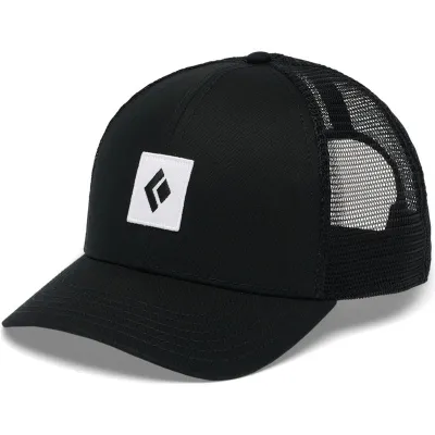 Black Diamond Bd Trucker Hat Black-Black-White Icon Patch, kuva 1 / 1