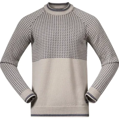 Bergans Alvdal Wool Jumper Men Sandstone/Navy Blue, kuva 1 / 1