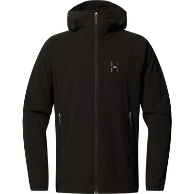 Haglöfs Rosson Softshell Hood Men True Black, kuva 1 / 1