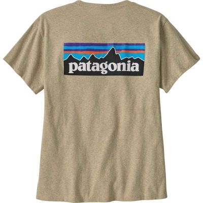 Patagonia W's P-6 Logo Responsibili-Tee Pumice