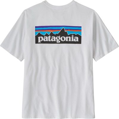 Patagonia M's P-6 Logo Responsibili-Tee White