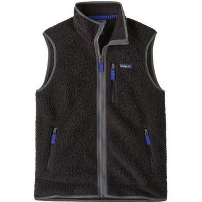 Patagonia M's Retro Pile Vest Black W/Forge Grey