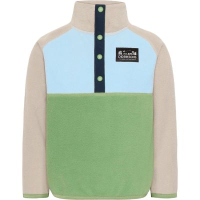Didriksons Monte Kids Half Button 4 Algae Green