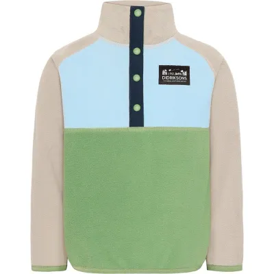 Didriksons Monte Kids Half Button 4 Algae Green, kuva 1 / 1