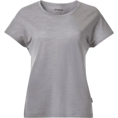 Bergans Whenever Merino Tee Women Magnesium Grey, kuva 1 / 1
