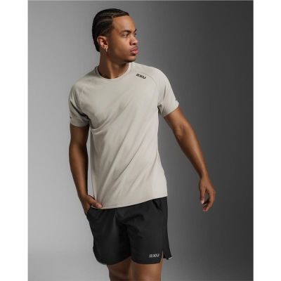 2XU Aero Tee Carbon/Black Reflective