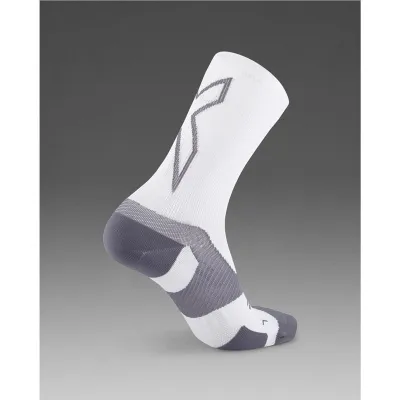 2XU Vectr Light CushionCrew Socks White/Grey, kuva 1 / 1
