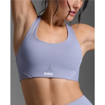 2XU Aero Mesh Medium Impact Bra Digital Lilac/White Reflective, kuva 1 / 1