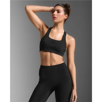2XU Form Racerback Medium Impact Bra Black/White, kuva 1 / 1