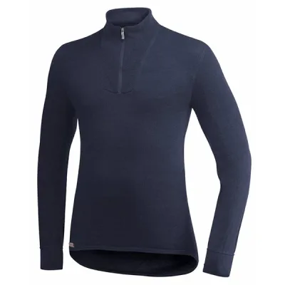 Woolpower Zip Turtleneck 400 Dark Navy, kuva 1 / 1