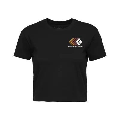 Black Diamond W Faded Crop Ss Tee Black, kuva 1 / 1