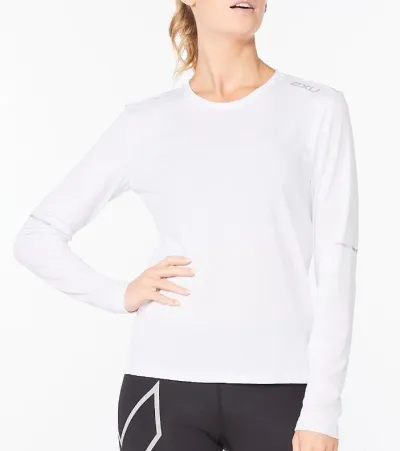 2XU Aero L/S Women White/Silver Reflective, kuva 1 / 1