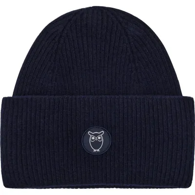 KnowledgeCotton Apparel Wool Beanie RWS Total Eclipse, kuva 1 / 1