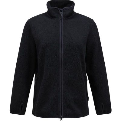 Peak Performance W Pile Zip Jacket Black