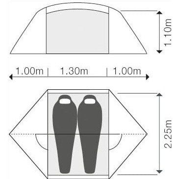 Exped Venus II Extreme moss