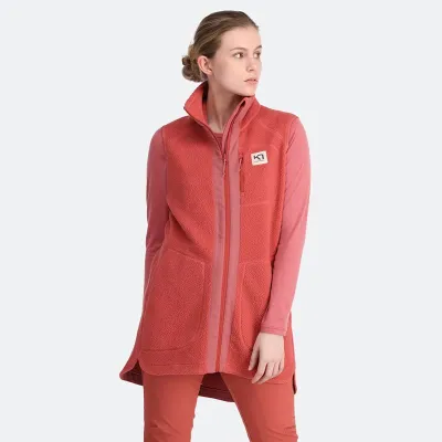 Kari Traa Sanne Pile Jacket Dark Dusty Orange Pink, kuva 1 / 1