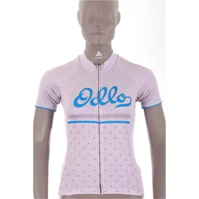 Odlo Stand-Up Collar S/SFull Zip Women Quail Melange/Retro, kuva 1 / 1