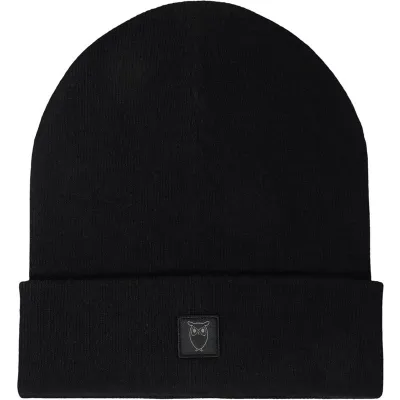 KnowledgeCotton Apparel Wool Beanie RWSanie Black Jet, kuva 1 / 1