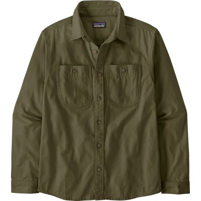 Patagonia M's Point Reyes Canvas Shirt Basin Green