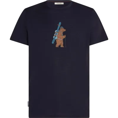 Icebreaker Men Merino 150 TechLite SS Tee Bear Tour Midnight Navy, kuva 1 / 1