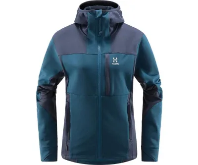 Haglöfs Vassi Mid Hooded Jacket Women Dark Ocean/Tarn Blue, kuva 1 / 1