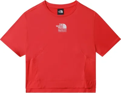 The North Face Face AO Glacier Crop SS Tee Women Horizon Red, kuva 1 / 1