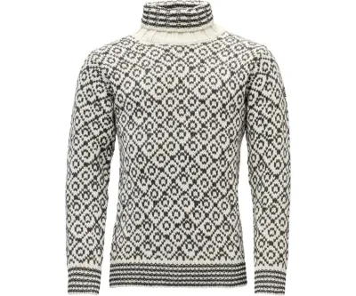 Devold Svalbard High Neck Sweater Offwhite/Anth., kuva 1 / 1
