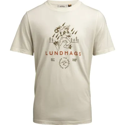 Lundhags Järpen Printed T-shirt M Chalk White, kuva 1 / 1