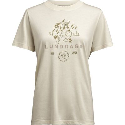 Lundhags Järpen Printed T-shirt W Chalk White