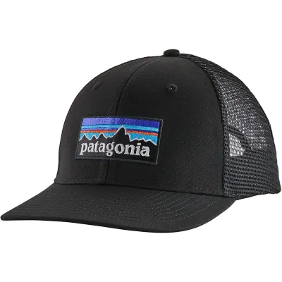 Patagonia P-6 Logo Trucker Hat Black, kuva 1 / 1