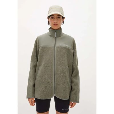 Röhnisch Phoebe Pile Jacket Vetiver Green