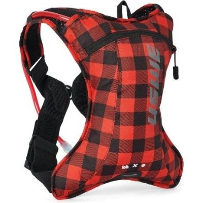 USWE Outlander 2L Hydration Pack Flannel Red/Black
