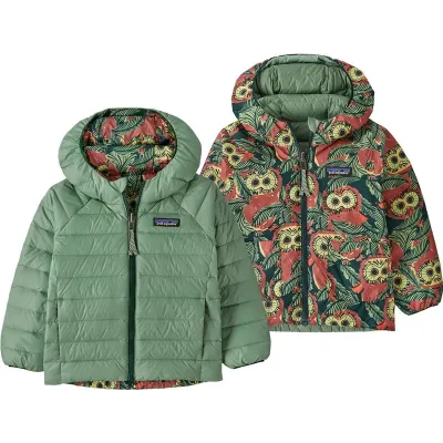Patagonia Baby Reversible Down Sweater Hoody Saw See Owl: Cascade Green, kuva 1 / 1