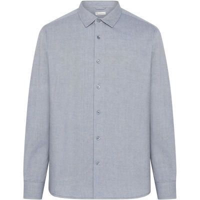 KnowledgeCotton Apparel Regular Fit Light Twill Shirt Vintage Indigo