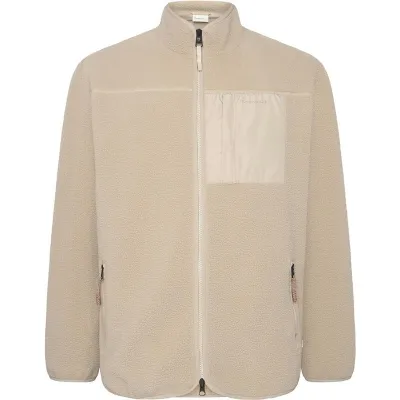 KnowledgeCotton Apparel Everyday Adventure Loose Fit Nordic Light Zip Fleece Light Feather Gray, kuva 1 / 1