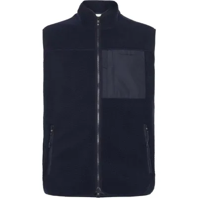 KnowledgeCotton Apparel Everyday Adventure Loose Fit Zip FleeceVest Night Sky, kuva 1 / 1