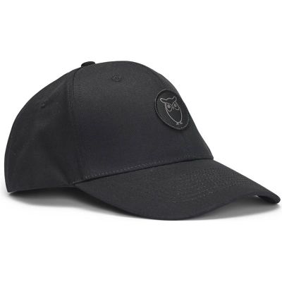 KnowledgeCotton Apparel Twill Baseball Cap Black Jet