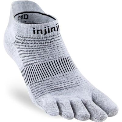 Injinji Run Lightweight No-Show Gray