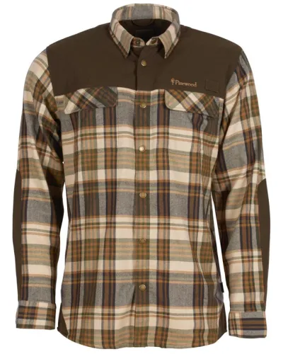 Pinewood Furudal Pro TrackerWool Shirt Beige/Suede Brown, kuva 1 / 1