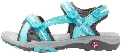 TROLLKIDS Preikestolen Sandals Girls Mint/ Grey