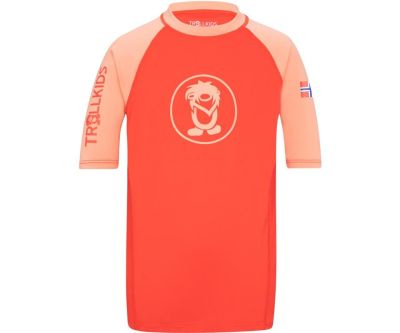 TROLLKIDS Kvalvika T-Shirt Kids Sweet Cherry/Dahlia