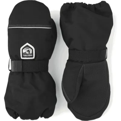 Hestra Kids' Wool Terry - Mitt Black, kuva 1 / 1
