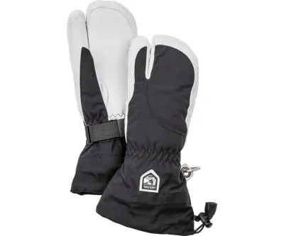 Hestra Heli Ski 3 Finger Gloves Women Black/Offwhite, kuva 1 / 1