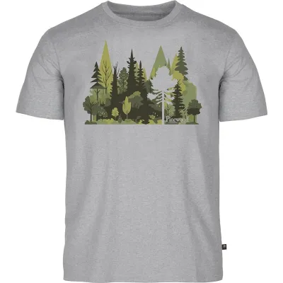 Pinewood Finnveden Recycled Outdoor T-SHIRT L.Grey Mel Forest, kuva 1 / 1
