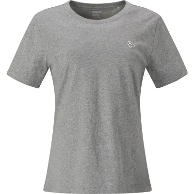 Norrøna /29 Cotton Viking Patch T-Shirt W´s Grey Melange, kuva 1 / 1