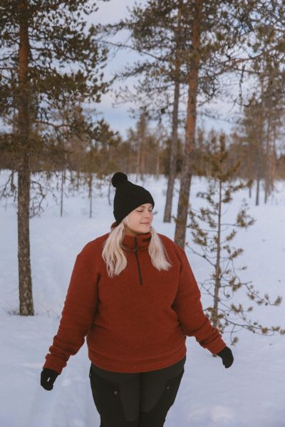 Svala Merino Fleece Zip-neck paita, Andi Ruoste L