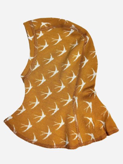 Svala Merino Design -Pääsky, huppu Okra-valkoinen