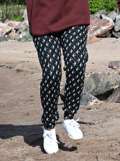 Svala Merino Design naisten olohousut, Pääsky Musta-valkoinen 38 | Alk. 110,00 €