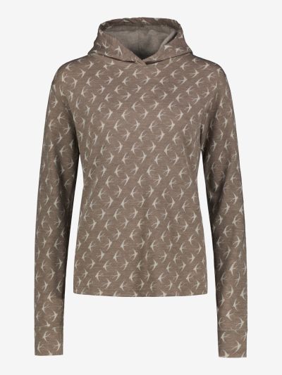 Svala Merino Design naisten huppari, Pääsky Beige-Valkoinen 46+ | Alk. 99,90 €