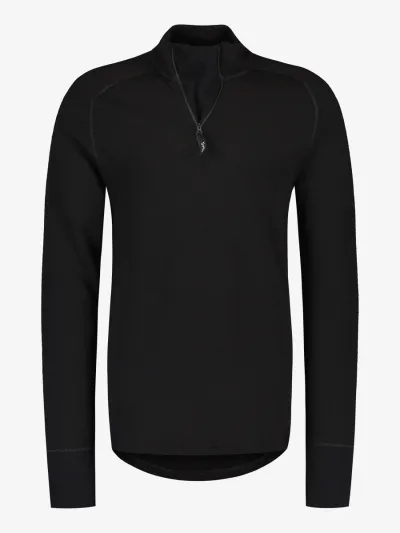 Svala Nordic Terry Wool Zip-neck paita Musta 3XL, kuva 1 / 1